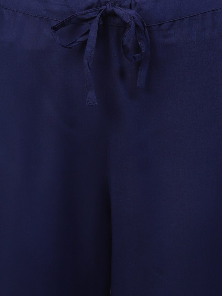 Navy Blue & White Women Night suit | Navy Blue night dress | Women Night suit | navy blue nighty