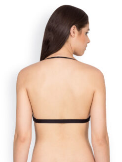 Da Intimo Black Demi-Cup Halter-Neck Bra | Padded Bra - Image 4