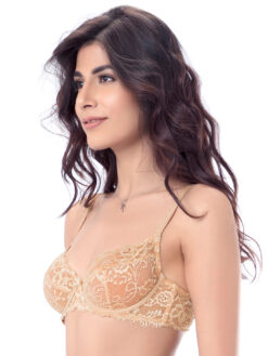 Alternative view of PrettySecrets Nude-Coloured Lace Underwired Non Padded Everyday Bra