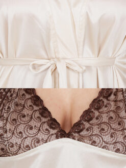 Klamotten Beige Nightdress with Robe - Image 6