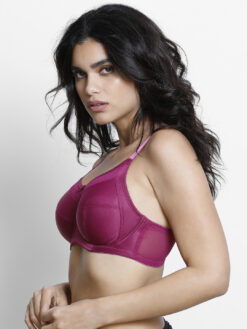 Alternative view of Zivame Maroon Solid Underwired Non Padded Everyday Bra