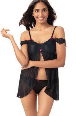 black net nighty | net nighty for girls | mesh nighty