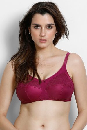 maroon support bra for heavy breast | full coverage bra in pakistan | zivame bra
