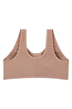 Cotton Wirefree Darted Cup Front Open Bra- Skin - Image 6
