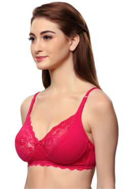 Alternative view of Double Layered Full Coverage Natural Lift - Fushia Pink