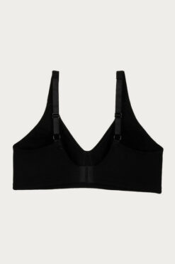 Cotton Wirefree Non Padded Bra- Black - Image 9