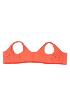 Cotton Wirefree Darted Cup Front Open Bra- Coral - Image 5