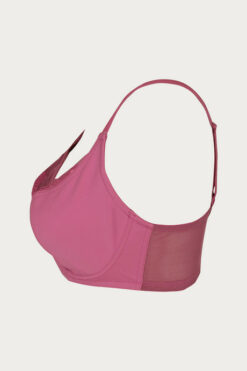 Single Layered Super Support Bra - Pink - Image 5