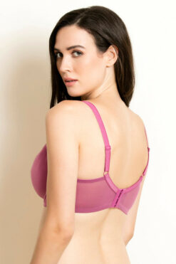Single Layered Super Support Bra - Pink - Image 4