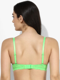 Candyskin Green & Green Self Design Non-Wired Non Padded Balconette Bra - Image 3