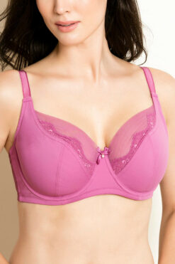 Alternative view of Single Layered Super Support Bra - Pink