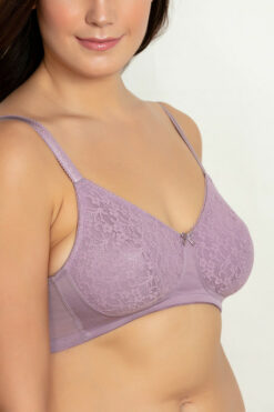Double Layered No Sag Bra -Mauve - Image 4