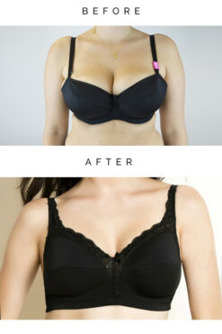 Cotton Wirefree Non Padded Bra- Black - Image 6