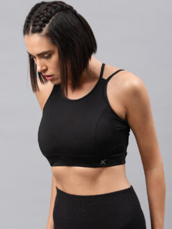 black bra, HRX Sports Bra, Black Sports Bra, Lightly Padded Bra, Fitness Bra for Girls, Sports Bra for Women, RAPID DRY Sports Bra, Full Coverage Sports Bra, Gym Bra in Pakistan, Comfortable Sports Bra, Activewear Bra, Best Sports Bra in Pakistan, Sports Bra Online Pakistan