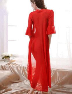 Elegant Gown Bra & Panty Red - Image 4