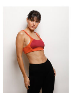 Alternative view of HIGH IMPACT SPORTS BRA – FLAME
