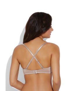 Alternative view of EMBROIDERED PADDED BALCONETTE BRA- SKIN