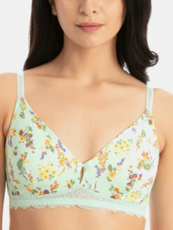 Zivame Green Printed Non-Wired Non Padded T-shirt Bra - Image 3