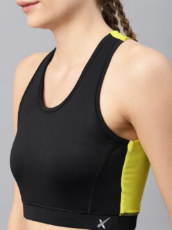 Alternative view of Women Black Solid Lightly Padded Sports Bra