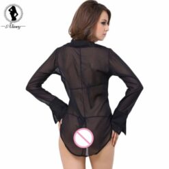 Alternative view of ALINRY Women Chiffon Babydoll Black Lingerie