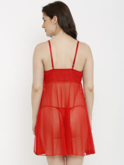 Heart 2 Heart Red Solid Baby Doll - Image 5