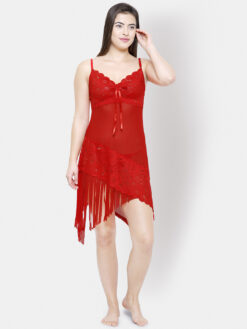 transparent nighty for honeymoon | babydoll nighty | red net nighty dress