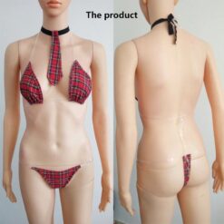 Leechee Gothic Student Uniform Solid Mini Skirt Lingerie - Image 4
