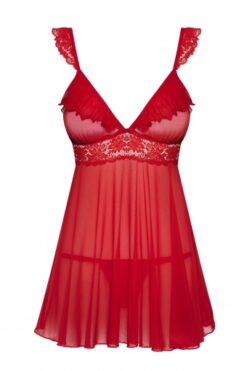 Spicy Red babydoll & thong - Image 5