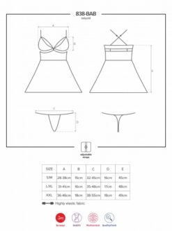 Red Cup Ring Babydoll Dress - Image 5