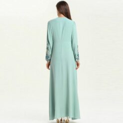 Elegant Women Abaya Dress Robe - Image 4