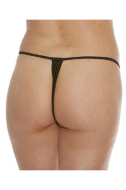 Alternative view of BLACK MICRO THONG WITH O RING