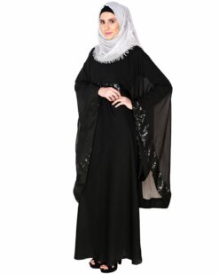 Alternative view of Black Cape Abaya