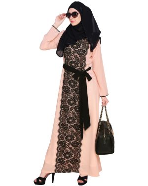 black lace abaya | gown abaya style | abaya for summer