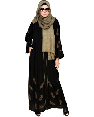 Embroidered abaya | kiran ismail abaya collection | abaya designs in pakistan