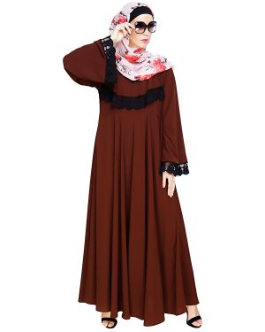 gown style abaya | new style gown | lace abaya