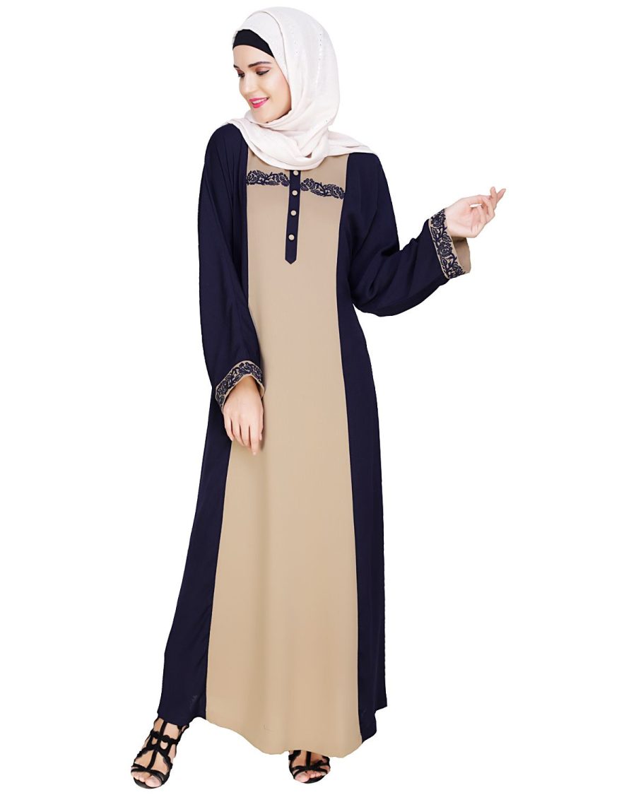 Dark Blue Abaya | Dubai Style Abaya | abaya for girls