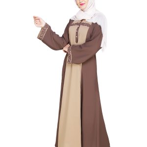 Mud Brown Abaya | Dubai Style Abaya | abaya for girls