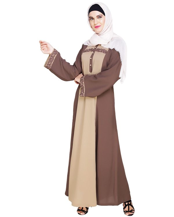 Mud Brown Abaya | Dubai Style Abaya | abaya for girls