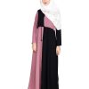 Onion Pink Abaya | Abaya Designs, Hijab Shop, Hijab Company, White Abaya, Burqa Designs, Kaftan Abaya, Abaya for Women, Abaya Niqab, Hijab Syle 2024