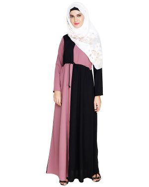 Onion Pink Abaya | Abaya Designs, Hijab Shop, Hijab Company, White Abaya, Burqa Designs, Kaftan Abaya, Abaya for Women, Abaya Niqab, Hijab Syle 2024