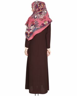 Brown Panelled Abaya - Image 6
