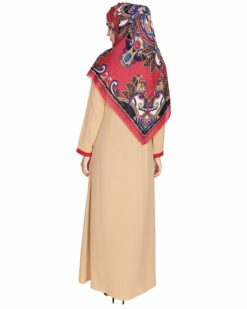 Beige Panelled Abaya - Image 6
