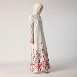 Alternative view of Chiffon flower Long Sleeve Dresses Malaysia Islamic Abaya