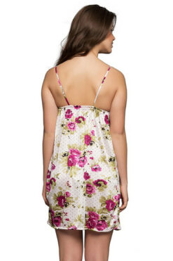 Printed Short Nighty & Robe Set - Image 8