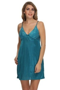 Satin Short Nighty & Robe Set - Image 5