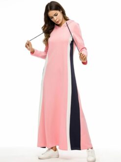 Alternative view of Sports Hoodie Abaya Long Sleeve Maxi Muslim Dress