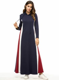 Sports Abaya Robe Women Islamic Clothing Casual Dress - Image 4