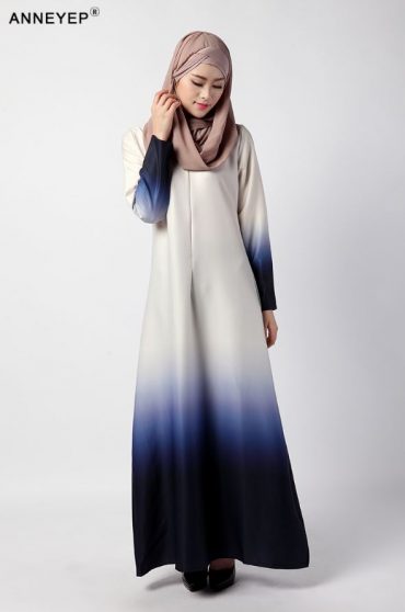 Alternative view of Multicolor Malaysian Islamic Abaya