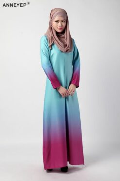 Multicolor Malaysian Islamic Abaya - Image 3