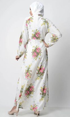 Perfect Summer Printed Abaya - Image 3